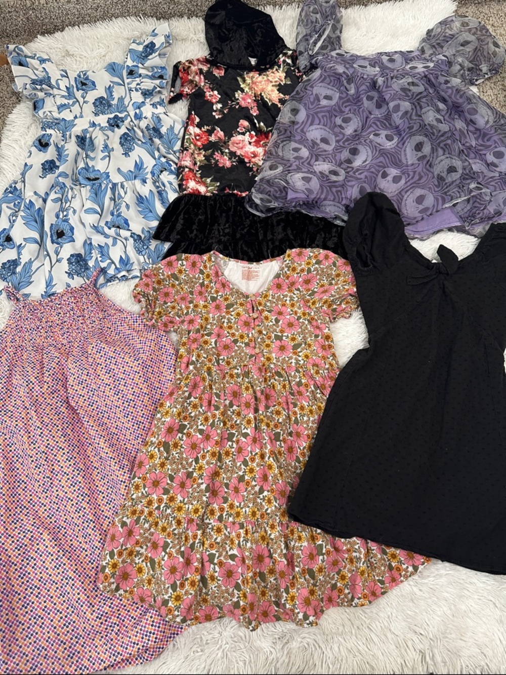 😊 Bundle of 6 Girls Dresses Size 10